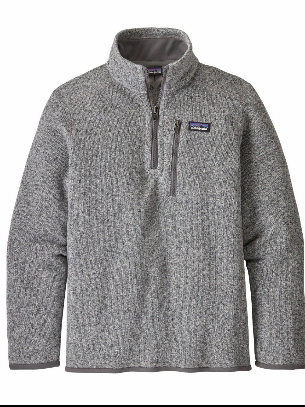 Patagonia Better Sweater 1/4 Zip Fleece Kids Large 12 Gray